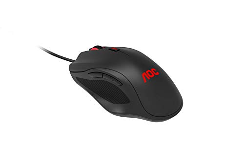 Ratón de gaming AOC GM200 - con un sensor de 4.200 DPI, colores RGB y un cable de PVC de 1,8 metros