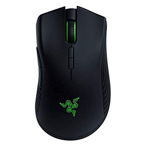 Razer Mamba Wireless Ratón Gaming con Sensor Óptico de 16.000 DPI, para Juegos, con 7 Botones Programables, Interruptores Mecánicos, Hasta 50 Horas de Duración de la Batería, Negro