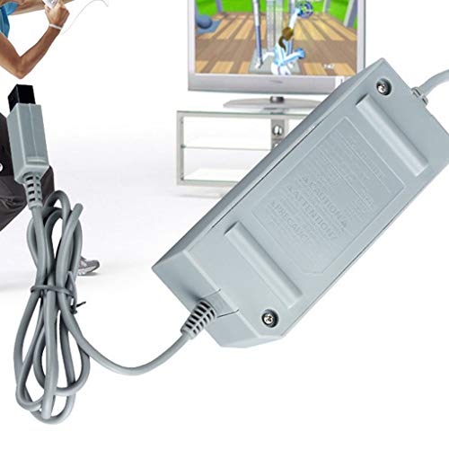 rongweiwang Reemplazo para la Carga 15V 5A Pared de plástico del Adaptador de Fuente de alimentación de energía complemento de la Consola Wii UE 110-240 DC Cargador de CA