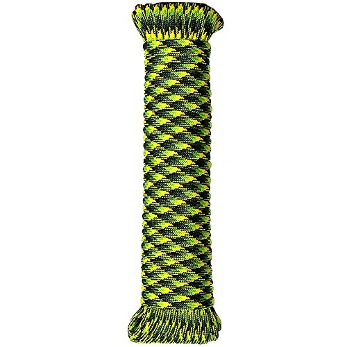 secureline mfppc850nm 1/8 Inch x 50 de Feet MFP Nylon Paracord, Neon Multi Colored by secureline