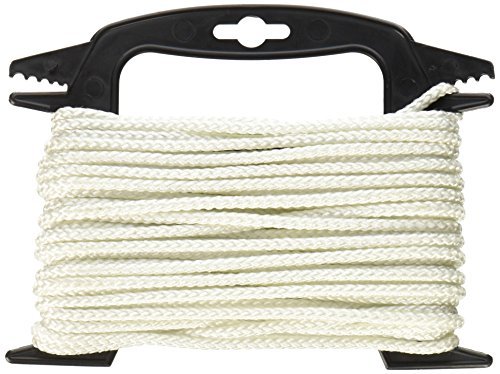 SecureLine ND650-4W 3/16-Inch x 50-Feet White Diamond Braid Nylon Rope Winder by Secureline