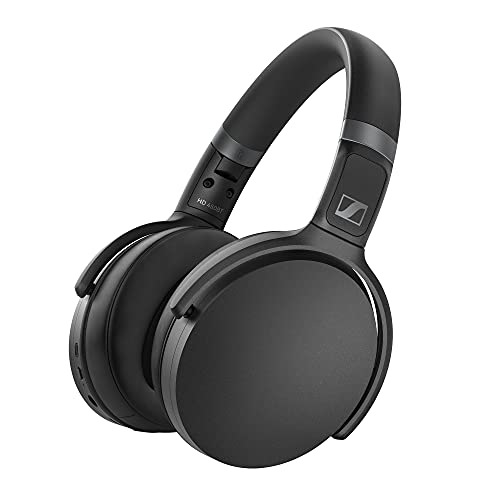 SENNHEISER HD 450BT Bluetooth 5.0 Auriculares inalámbricos con cancelación activa de ruido - Duración de la batería de 30 horas, carga rápida USB-C, botón de asistente virtual, plegable - negro