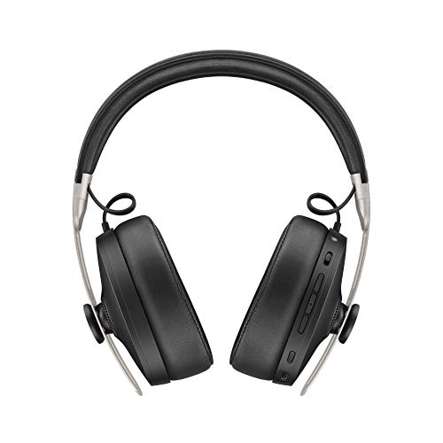 Sennheiser Momentum 3 Auriculares inalámbricos, cancelación de ruido, encendido/apagado automático, funcionalidad de pausa inteligente y aplicación de control inteligente con Alexa integrada, Negro