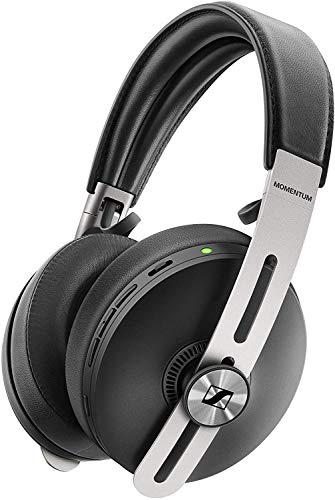 Sennheiser Momentum 3 Auriculares inalámbricos, cancelación de ruido, encendido/apagado automático, funcionalidad de pausa inteligente y aplicación de control inteligente con Alexa integrada, Negro