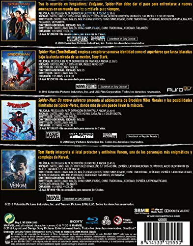 Spider-man - Edición especial metal (Colección 4 películas) (BD) [Blu-ray]