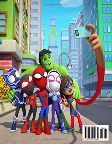 Spidey And His Amazing Friends Coloring Book: Amazing Gift For Kids, Encourage Creativity with One Sided Coloring Pages Featuring Stunning ... Junior Kids, | 8.5 x 11 inches, 50 page