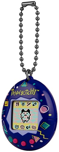 TAMAGOTCHI 42881 Bandai, Gen 1, 90's Shell con Cadena-La Original Realidad Virtual Mascota, Multicolor