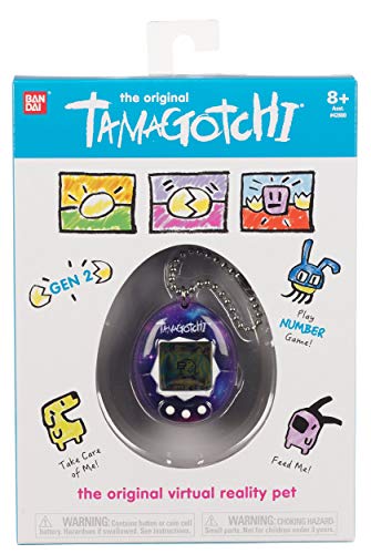 TAMAGOTCHI- Original Galaxy – Alimentar, cuidar, nutrir – Mascota Virtual con Cadena para Jugar sobre la Marcha, Color (Bandai 42815)