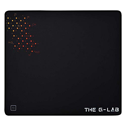 The G-Lab - Pad CEASIUM - Alfombrilla de Ratón Gaming de Gran Tamaño Antideslizante 450 x 400, Negro