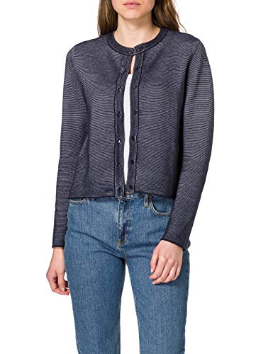 Tom Tailor 1024017 Structure Cardigan Suter crdigan, Sky Captain Blue 10668-Juego de Mesa [Importado de Alemania], M para Mujer