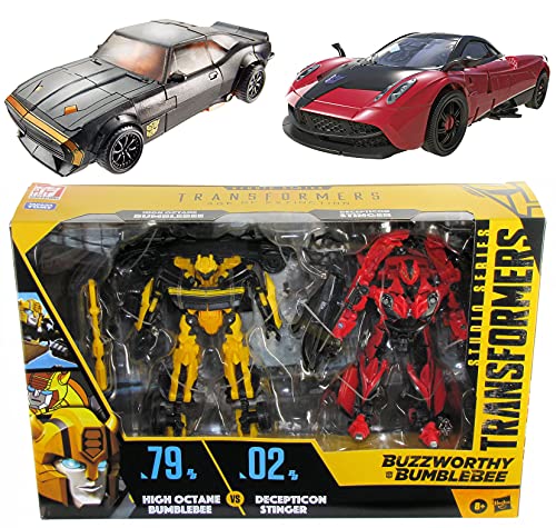 Transformers Buzzworthy Bumblebee Studio Series Deluxe Class 2-Pack #79BB High Octane Bumblebee vs #02BB Decepticon Stinger