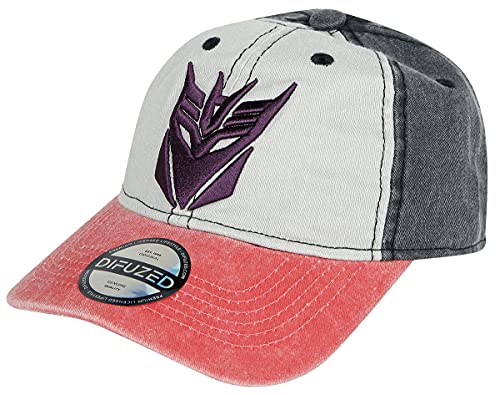 Transformers Decepticons Unisex Gorra Multicolor, 100% algodón,