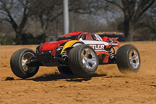 Traxxas RUSTLER - 4 x 2 - 1/10 Brushed TQ 2,4 GHZ - iD 37054-1 (rojo)