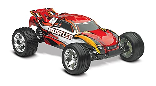 Traxxas RUSTLER - 4 x 2 - 1/10 Brushed TQ 2,4 GHZ - iD 37054-1 (rojo)