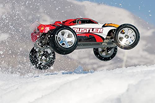 Traxxas RUSTLER - 4 x 2 - 1/10 Brushed TQ 2,4 GHZ - iD 37054-1 (rojo)