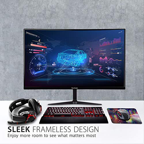 Viewsonic VX2718-PC-MHD Monitor Gaming Curvo 27" Full-HD, Adaptive Sync, 1 ms, 165 Hz, HDMI, DP, Altavoz, Negro