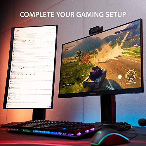 Viewsonic XG2405 - Monitor para Juegos (60,5 cm/24", Full HD, Panel IPS, 1 ms, 144 Hz, FreeSync, Baja Entrada, Altura Regulable), Color Negro