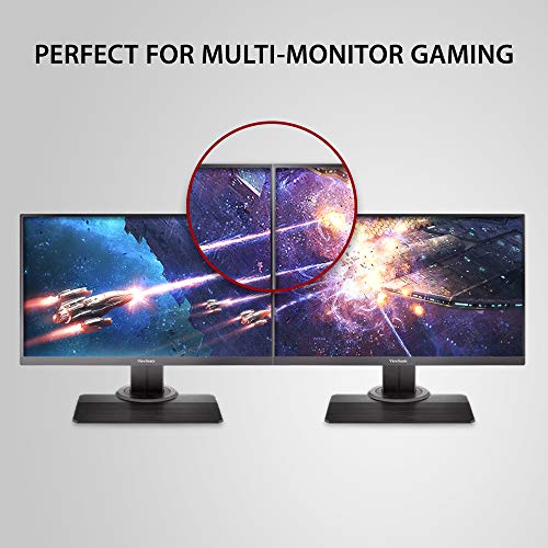 Viewsonic XG2405 - Monitor para Juegos (60,5 cm/24", Full HD, Panel IPS, 1 ms, 144 Hz, FreeSync, Baja Entrada, Altura Regulable), Color Negro