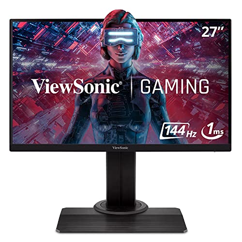 Viewsonic XG2705-2 Monitor Gaming 27" Full HD, Panel IPS, 1 ms, 144 Hz, FreeSync Premium, Altura Ajustable, Negro