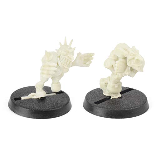 War World Gaming Gutrot Greenskins - Set de 2 Blitzers - 28mm, Miniaturas, Fantasía, Futbol, Blood Bowl, Goblin, Criatura Fantastica, Figura Coleccionismo