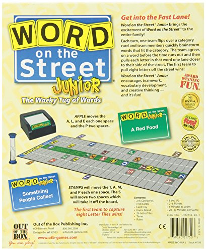 Word On The Street Junior - Juguete Educativo de Lectura (out of The Box OBG1750) (versión en inglés)