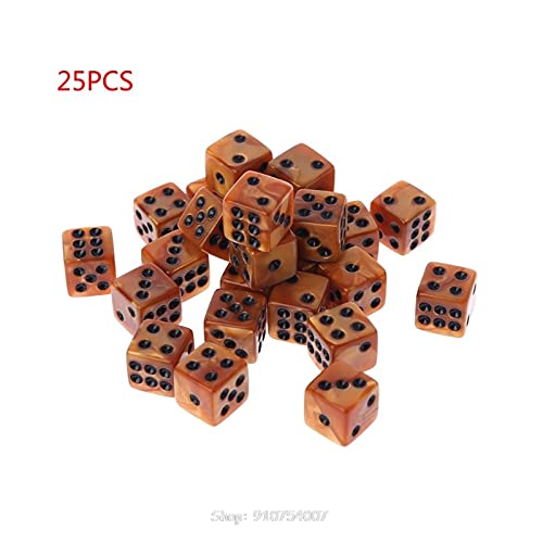 WQAZ Dados del Juego Familiar 25 PCS/Set Game Dice NÚMERO NÚMERO 12 Strive Strive Creative Dices Party Club Games Gifts para D & D Dungeon N13 20 Dropship Fácil de enrollar y difícil de dañar