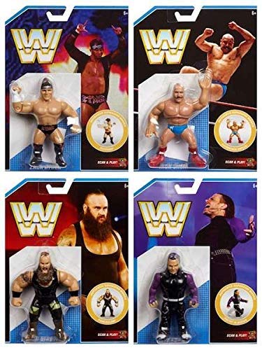 Wrestling Figure WWE Completo Serie los 4 Mattel Retro Serie 8