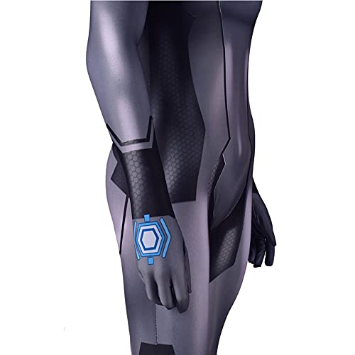 ZYZQ PS4 Juego de rol y Juego de rol para Adultos niño Halloween Body Jumpsuit superhéroe Cosplay Medias Onesies 3D Lycra Spandex Zentai Etapa representación Accesorios,Black-Men~M(160~165cm)