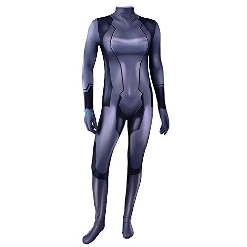 ZYZQ PS4 Juego de rol y Juego de rol para Adultos niño Halloween Body Jumpsuit superhéroe Cosplay Medias Onesies 3D Lycra Spandex Zentai Etapa representación Accesorios,Black-Men~M(160~165cm)