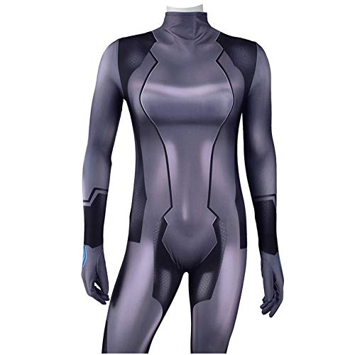 ZYZQ PS4 Juego de rol y Juego de rol para Adultos niño Halloween Body Jumpsuit superhéroe Cosplay Medias Onesies 3D Lycra Spandex Zentai Etapa representación Accesorios,Black-Men~M(160~165cm)