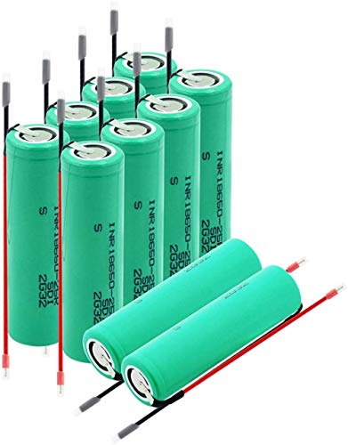 18650 3.7V 2500Mah Baterías De Litio Baterías De Alto Consumo 20A Inr 25R 10 Piezas