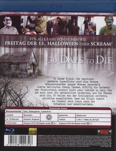 30 Days to Die (Blu-ray) [Alemania] [Blu-ray]