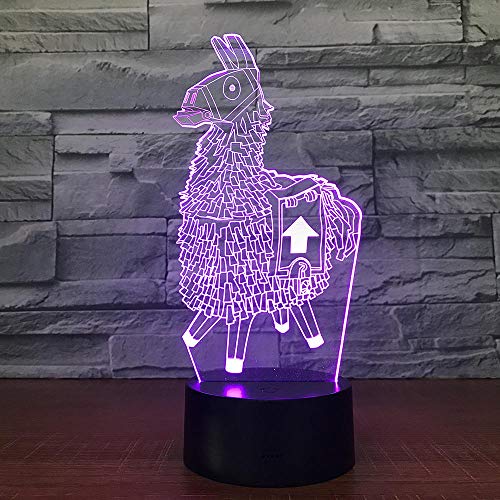 3D Illusion Lamp Led Night Light Battle Game Lamp Pubg Tps Scar-L Rifle Changable Lamp Rgb 7 Colors Abs Base Light Acrylic Night Lamp For Birthday Holiday Kid Lava Lamp