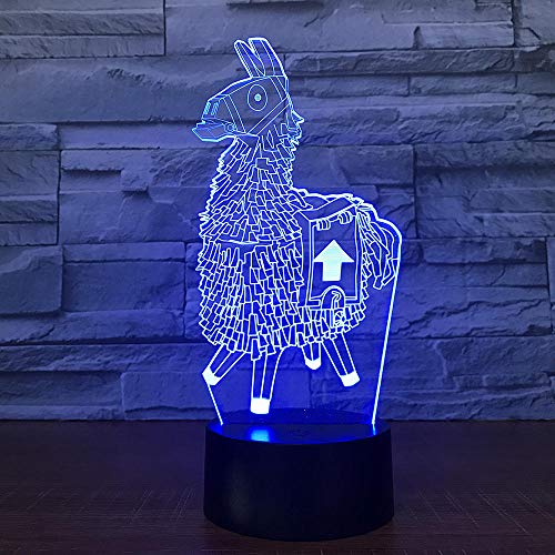 3D Illusion Lamp Led Night Light Battle Game Lamp Pubg Tps Scar-L Rifle Changable Lamp Rgb 7 Colors Abs Base Light Acrylic Night Lamp For Birthday Holiday Kid Lava Lamp