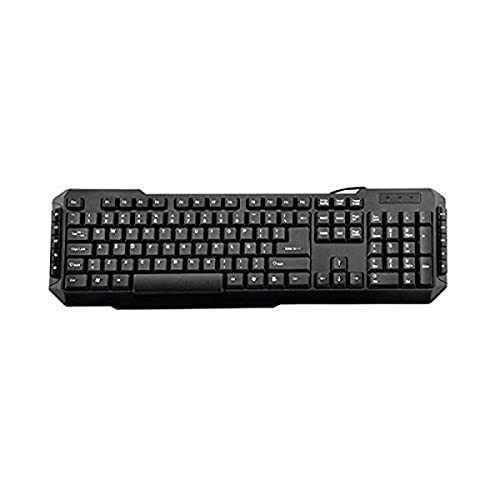 3Go KBDRILEPS2 - Teclado Multimedia para PS2, Color Negro