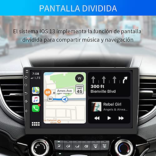 AWESAFE Carplay / Android Auto Dongle USB Cableado para Radio de Coche Android, Instale la aplicación Autokit en el automóvil, Compatible para iOS13, Mirror Link, Color Blanco