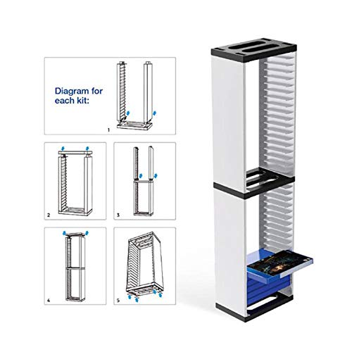 AXDNH para Play Station 5 / Xbox One Tarjeta de Juego Soporte de Almacenamiento Soporte de Doble Vertical Tarjetas de Tarjetas de Juegos para Nintendo Switch