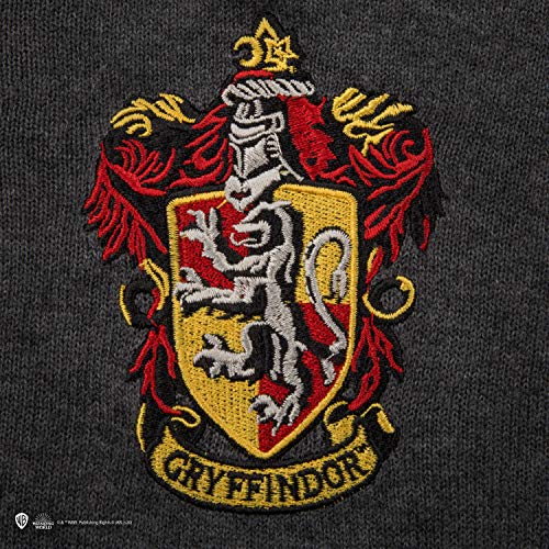 Cinereplicas - Suéter Harry Potter Hogwarts - Cuello en V - Unisex - Maison Gryffindor - Productos bajo Licencia Warner Bros - Talla XS (niños de 8 a 12 años) - Diseñado en Francia