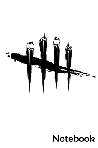 Dead By Daylight Logo Black Notebook: - Letter Size 6 x 9 inches, 110 wide ruled pages