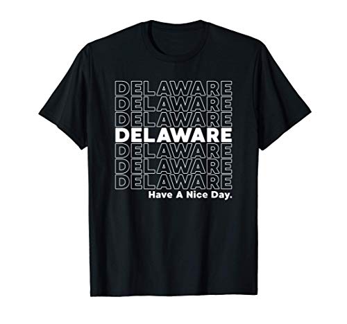 Delaware Grocery Bag Thank You Funny State Gift Camiseta