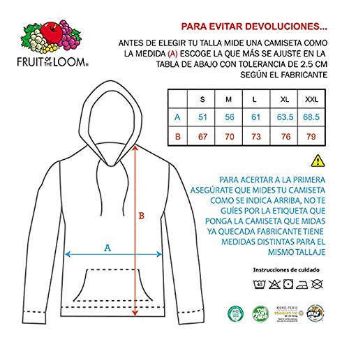 Desconocido Mario B - Sudadera con Capucha y Bolsillo (S)