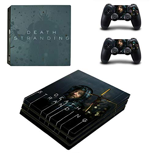 FENGLING Kojima Game Death Stranding Ps4 Pro Skin Sticker Calcomanía para Sony Playstation 4 Consola y Controladores Ps4 Pro Skin Sticker