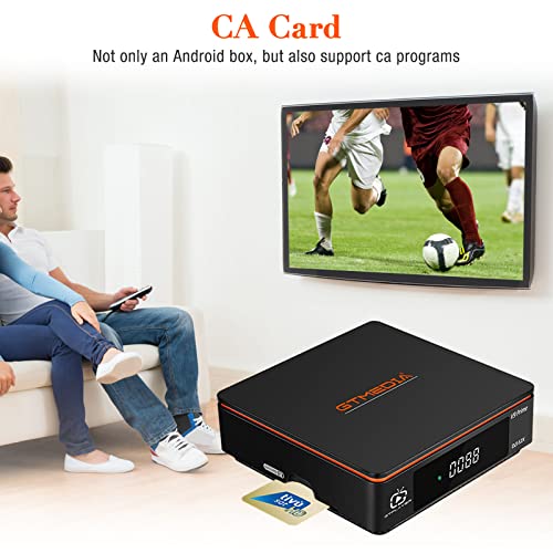 GT Media V9 Prime Decodificador Satelite DVB-S/S2/S2X , Freesat Digital TV, CA Card Reader, 2.4G WiFi Incorporado Receptor Satelite, Soporta PVR/T2-MI/Biss Auto Roll/AVS+/VCM/ACM, C ccam, Youtube