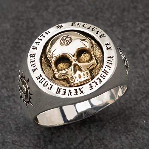 HHW Anillo De Calavera De Moda Punk Anillo De Aleación Dominante Retro Punk Rock Bike Steam Motocicleta Regalo,13