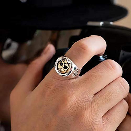 HHW Anillo De Calavera De Moda Punk Anillo De Aleación Dominante Retro Punk Rock Bike Steam Motocicleta Regalo,13