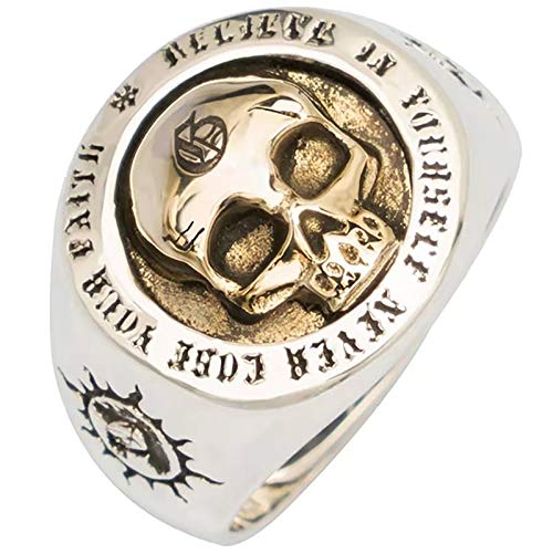 HHW Anillo De Calavera De Moda Punk Anillo De Aleación Dominante Retro Punk Rock Bike Steam Motocicleta Regalo,13