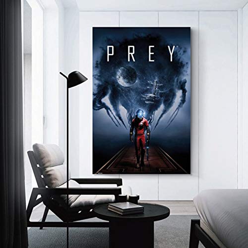 Hxinyi Prey Key Art Póster decorativo de pared, lienzo para sala de estar, dormitorio, 50 x 75 cm