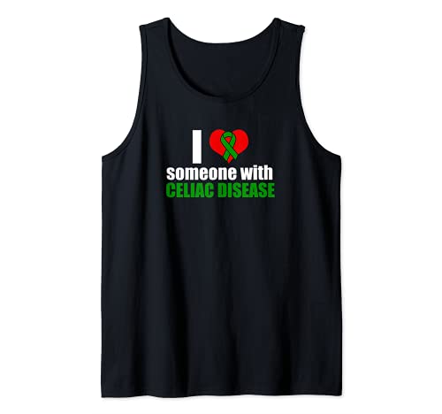 I Love Someone with Celiac Disease Green Ribbon Camiseta sin Mangas