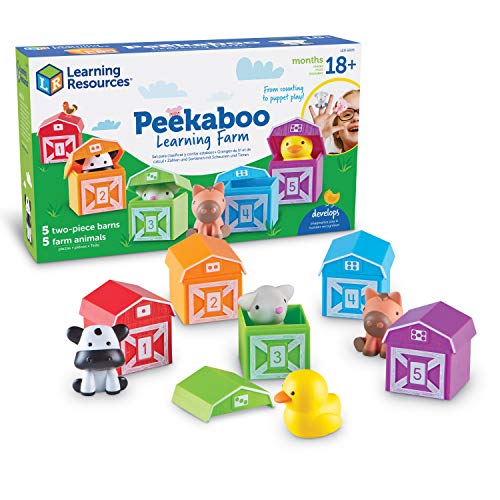 Learning Resources- Granja didáctica Peekaboo (LER6805) , color, modelo surtido