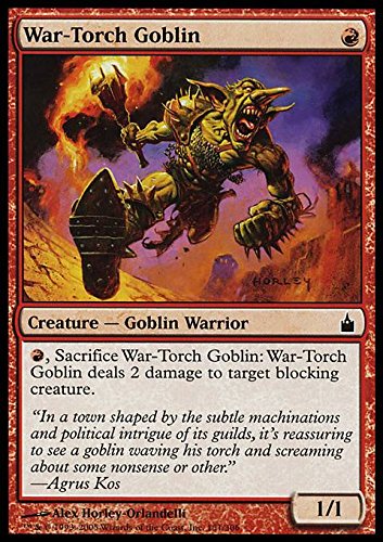 Magic The Gathering War-Torch Goblin - Goblin Torcia-Guerriero Ravnica: City of Guilds